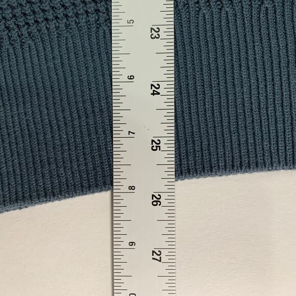 Rag and Bone M Unisex Blue Waffle Thermal Knit Crew Neck Sweater *flaw - Picture 8 of 10